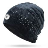 New super soft flannel cap with gypsophila fit 18mm snap button jewelry