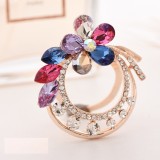 High-grade silk scarf buckle all-match dual-use clip T-shirt corner knotted brooch