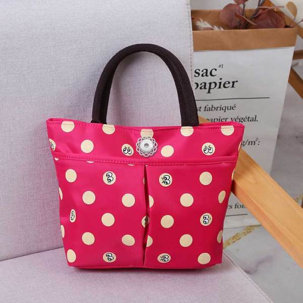 Ladies Canvas Portable Storage Bag Spot Pure Color Simple Travel Toiletry Bag Cosmetic Bag Multicolor Optional fit 18mm snap button jewelry