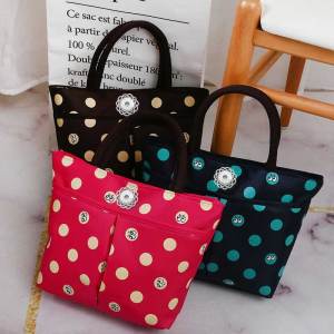 Ladies Canvas Portable Storage Bag Spot Pure Color Simple Travel Toiletry Bag Cosmetic Bag Multicolor Optional fit 18mm snap button jewelry