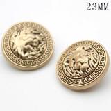 23MM Golden vintage British style button fit 20mm snap jewelry