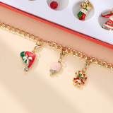 Christmas Jewelry Gift Box Countdown Calendar Gift Box Advent Golden Bracelet Necklace Blind Box Set