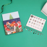 Christmas Ornaments Countdown Calendar Gift Box Set diy Pendant Cartoon Christmas Bracelet Necklace Gift