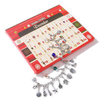 Christmas Jewelry Calendar Gift Box Lobster Clasp Accessories Bracelet Necklace Set