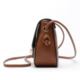 New all-match simple one-shoulder diagonal bag belt buckle small stereotyped bag fit 18mm snap button jewelry