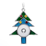 Christmas snap button jewelry DIY  Pendant Silver    fit 20MM snaps style jewelry