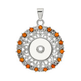 snap Silver  Pendant  fit 20MM snaps style jewelry