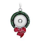 Christmas snap button jewelry DIY  Pendant Silver    fit 20MM snaps style jewelry