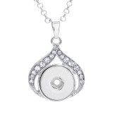 Necklace love 80CM chain silver  fit 20MM chunks snaps jewelry necklace for women