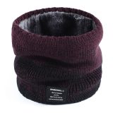 Outdoor collar bib winter men and women plus velvet thick warm knitted wool scarf adult autumn and winter