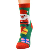 New Christmas socks, ladies socks, Christmas socks, coral fleece Santa socks, Christmas socks, women's socks