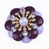 20MM Metal button pearl  fit 20mm snap jewelry