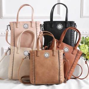 Bags women fashion all-match handbags hand-woven retro high-end one-shoulder messenger bag fit 18mm snap button jewelry