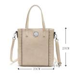 Bags women fashion all-match handbags hand-woven retro high-end one-shoulder messenger bag fit 18mm snap button jewelry