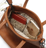 Bags women fashion all-match handbags hand-woven retro high-end one-shoulder messenger bag fit 18mm snap button jewelry