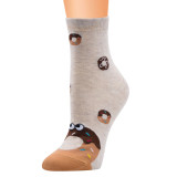 Cartoon three-dimensional socks burger cola chicken leg series socks in tube female cotton socks