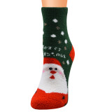 Christmas socks series Ladies socks Christmas socks Coral fleece Santa socks Christmas women's socks Floor socks