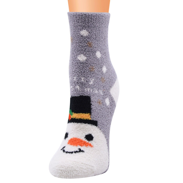 Christmas socks series Ladies socks Christmas socks Coral fleece Santa socks Christmas women's socks Floor socks