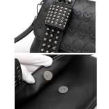 Women's Bags Rivet Skull Bags Women's Bags Shoulder Bags Diagonal Bags fit 18mm snap button jewelry
