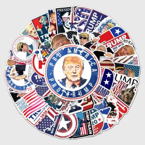 50 trump stickers, personalized cross-border waterproof account stickers, DIY skateboard water cup luggage stickers