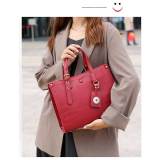 New embossed leather women's bag, shoulder bag, fashionable European and American style cowhide handbag