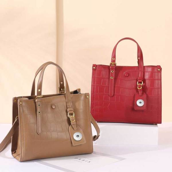 New embossed leather women's bag, shoulder bag, fashionable European and American style cowhide handbag