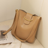 Large-capacity bag women's fashion cross-border bag single shoulder messenger soft leather feeling western-style picture tote bag