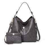 Women's bags, shoulder messenger, portable large-capacity tote bag fit 18mm snap button jewelry