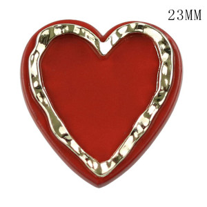 23MM  love Metal button fit 20mm snap jewelry