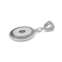 snap sliver Pendant  fit 20MM snaps style jewelry