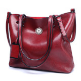 Bag women's casual large-capacity simple one-shoulder messenger portable tote bag fit 18mm snap button jewelry