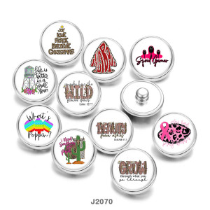 Painted metal 20mm snap buttons  Game  Cactus   Ribbon  DIY jewelry
