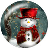 Painted metal 20mm snap buttons  Christmas  Snowman   Cat  DIY jewelry  glass snaps buttons