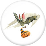 Painted metal 20mm snap buttons  Halloween  bat  DIY jewelry