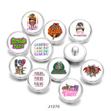 Painted metal 20mm snap buttons  love  words   DIY jewelry  glass  snaps  buttons