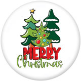Painted metal 20mm snap buttons  Christmas  HO HO    DIY jewelry