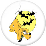 Painted metal 20mm snap buttons Cartoon  Halloween  Dog DIY jewelry