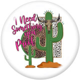 Painted metal 20mm snap buttons  Game  Cactus   Ribbon  DIY jewelry