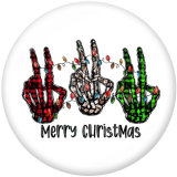 Painted metal 20mm snap buttons  Christmas  Love  Santa Claus  DIY jewelry