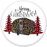 Painted metal 20mm snap buttons  Christmas  love  Santa Claus   DIY jewelry  glass snaps buttons