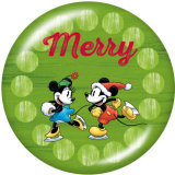 Painted metal 20mm snap buttons  Cartoon  Christmas   DIY jewelry