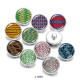 Painted metal 20mm snap buttons  Pattern   DIY jewelry