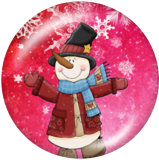 Painted metal 20mm snap buttons  Christmas  Snowman   Cat  DIY jewelry  glass snaps buttons
