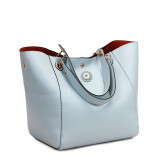Retro simple one-shoulder messenger portable large-capacity picture and mother bag fit 18mm snap button jewelry
