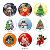 Painted metal 20mm snap buttons  Christmas  Deer   Snowman   DIY jewelry  glass snaps buttons