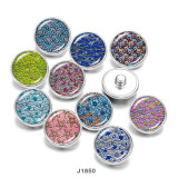 Painted metal 20mm snap buttons  Pattern   DIY jewelry