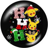 Painted metal 20mm snap buttons  Christmas  Car  DIY jewelry  glass snaps buttons