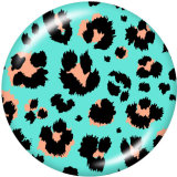 Painted metal 20mm snap buttons  pattern   DIY jewelry
