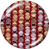 Painted metal 20mm snap buttons  Pattern   DIY jewelry