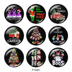 Painted metal 20mm snap buttons  Christmas  Car  DIY jewelry  glass snaps buttons